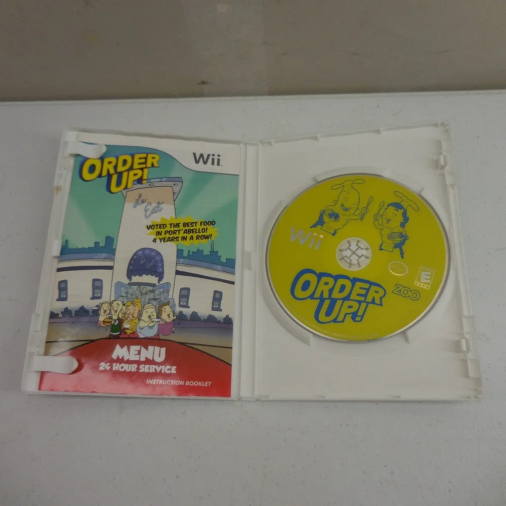 Order Up! Nintendo Wii Video Game Zoo Games Cooking Simulator CIB Complete
